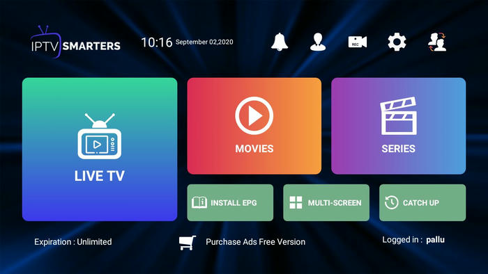 IPTV Smarters Pro Free Accoun